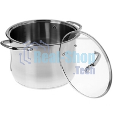 Кастрюля Lara LR02-42 10 л (нерж) 26x19 см, 10 л, капсулир индукц дно, стекл крышка