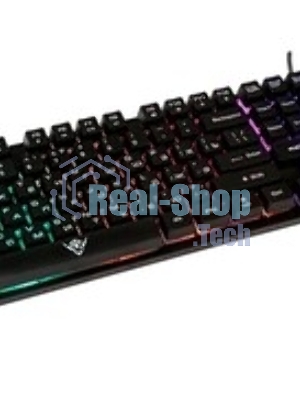 Клавиатура проводная KG-23U BLACK Nakatomi Gaming - игровая с RGb-подсветкой, USB, черная