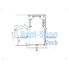 Шинопровод GL3331-9.5 WH белый IP20 48V 2000*60*46.8