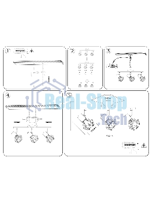 Светильник Ambrella light TR8753/3 BK/WD черный/дерево IP20 E27/3 435*115*200