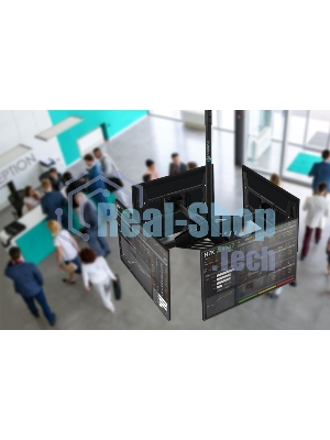 Потолочный кронштейн ONKRON CPRO2L-4 для 4 телевизоров 32”- 55