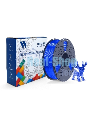 Филамент NVPrint PLA Transparent Blue для 3D печати диаметр 1.75мм длина 330 метров масса 1 кг