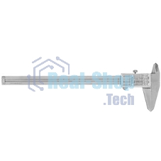 Штангенциркуль Deli DL92200C 200мм, нержавеющая сталь, метрическая/дюймовая шкала, кейс