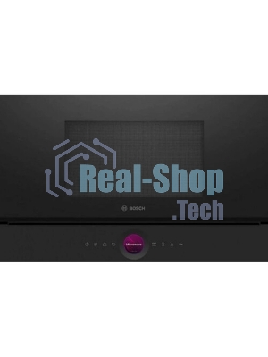 Встраиваемая микроволновая печь Bosch BEL7321B1 900Вт, 5 режимов, кварцевый гриль,инвертер, 21 л, черный, петли слева