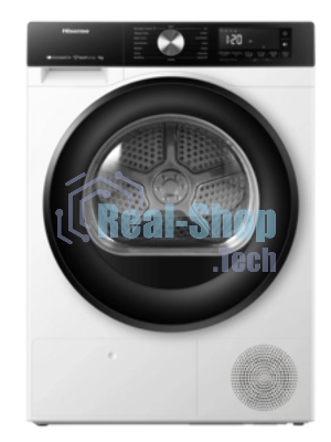 Сушильная машина Hisense DH3S702UWDE белый, 7 кг, сушка - конденсационная, программ - 16, 59.5 x 84.5 x 54 см