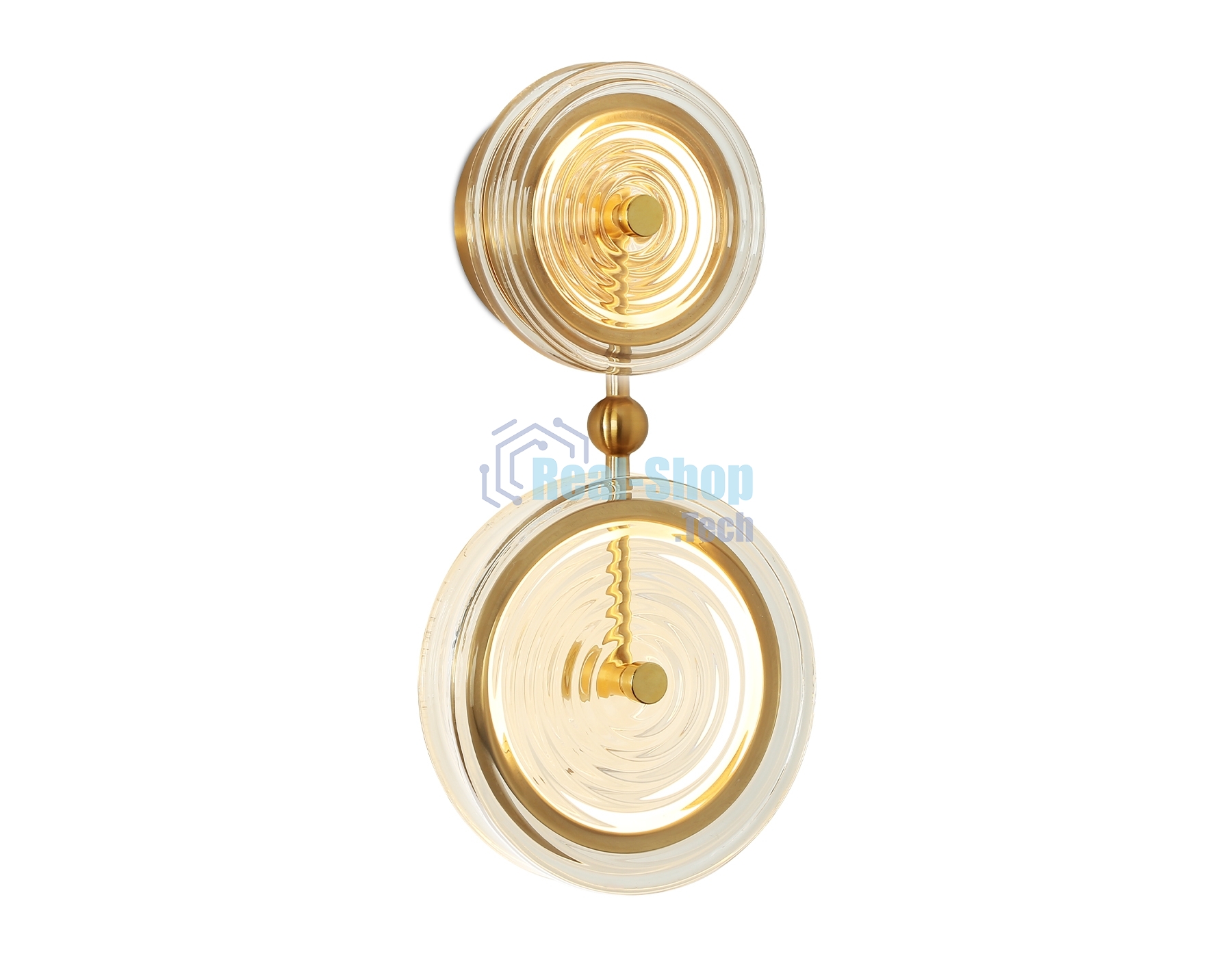 Настенный светодиодный светильник Ambrella light LH31118/2 BS/CL латунь/прозрачный 15W 3000K 200*90*390