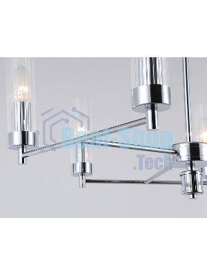 Люстра Ambrella light LH55151/6 CH/CL хром/прозрачный E14/6 max 40W D675*520