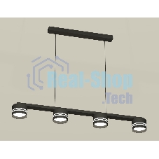 Светильник Ambrella light XB9152204/4 SBK/FR черный песок/белый матовый GX53 (C9152, N8478)