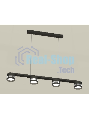 Светильник Ambrella light XB9152204/4 SBK/FR черный песок/белый матовый GX53 (C9152, N8478)