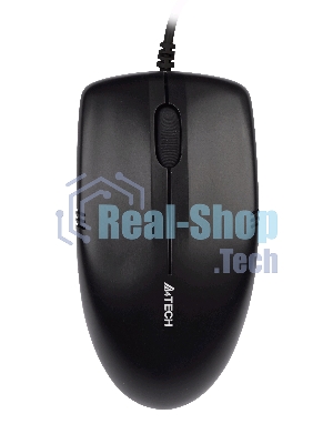 Мышь проводная A4Tech OP-530NU черный, 1200 dpi, USB, кнопки - 3