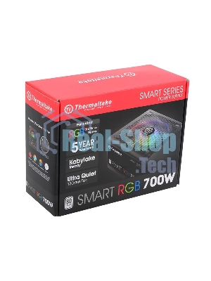Блок питания Thermaltake Smart RGb (PS-SPR-0700NHSAWE-1), 700Вт, 80 PLUS, 120мм, черный