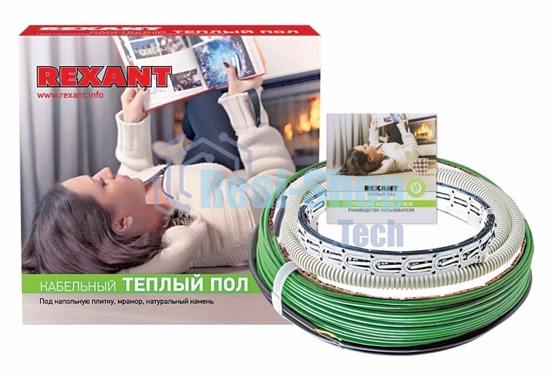 Теплый пол Rexant Slim RNB -15-170 (170Вт/15м/S обогрева, м2: 1,0-1,5) (двух жильный)