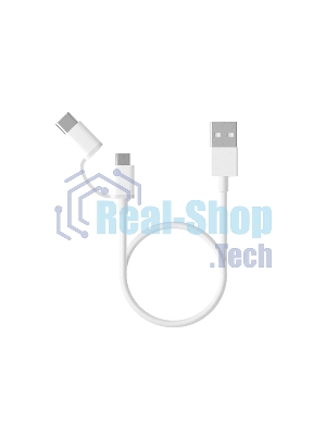 USB-кабель Xiaomi Mi 2-in-1 USB Cable Micro-USB to Type-C (30cm)