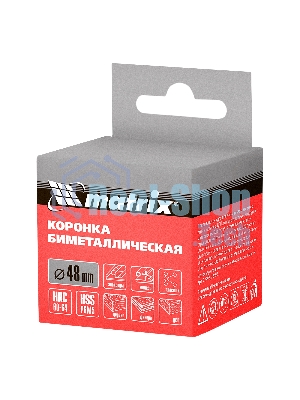 Коронка Matrix BIMETAL, 48 мм