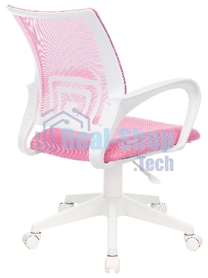 Кресло Бюрократ CH-W695NLT TW-06A TW-13A розовый, сетка/ткань, 120 кг, механизм качания