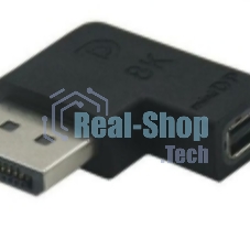 Удлинитель Displayport угловой папа на Mini Displayport мама