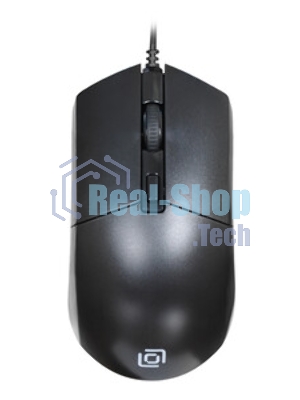 Мышь проводная Oklick 207M черный, 2400 dpi, USB, кнопки - 4