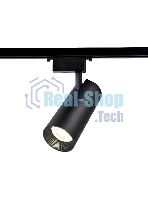 Трековый однофазный светодиодный светильник Ambrella light GL5859 BK черный LED 20W 4200K 24°