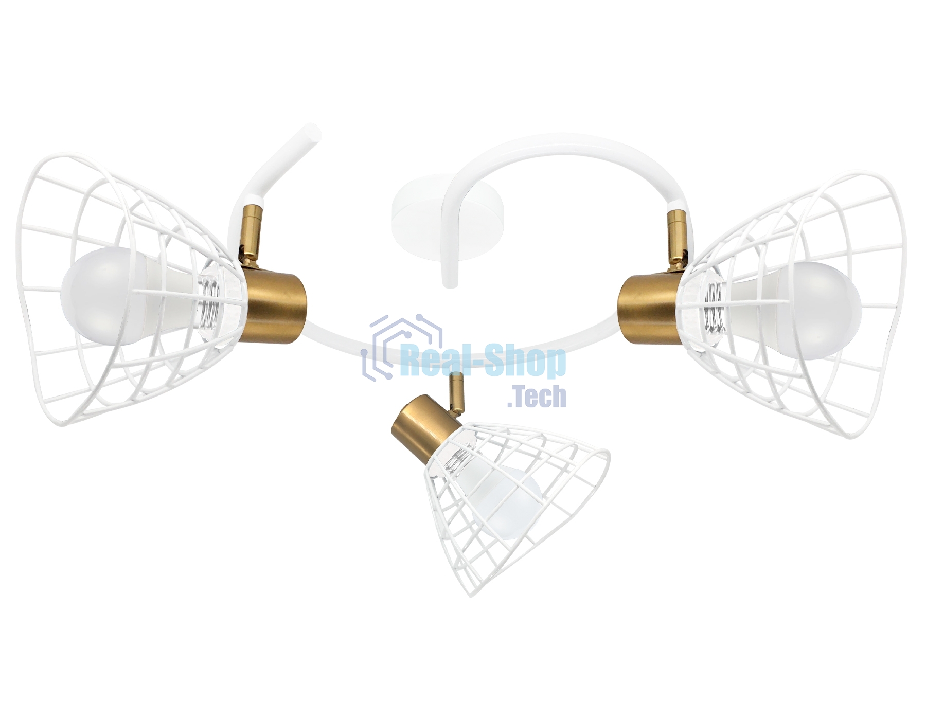 Светильник Ambrella light TR8605/3 WH/GD белый/золото E27*3 max 40W D325*230