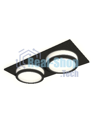 Комплект встраиваемого светильника Ambrella light XC6526060 SBK/FR черный песок/белый матовый MR16 GU5.3 (C6526, N6221)