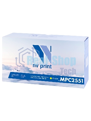 Картридж лазерный NVPrint совместимый Ricoh Aficio MP C2551 желтый для MP C2051/C2051AD/C2551/C2551AD (9500k)