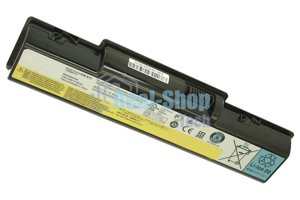 Аккумуляторная батарея для ноутбука Lenovo B450 (L09M6Y21) 11.1V 48Wh черный Orig
