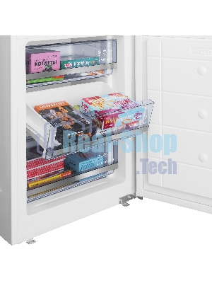 Встраиваемый холодильник Maunfeld MBF193SLFWGR Inverter белый двухкамерный 229/76 л морозилка снизу