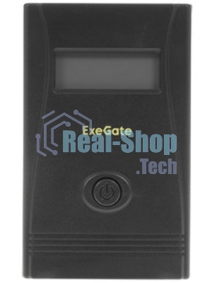 Источник бесперебойного питания ExeGate EP285580RUS SpecialPro Smart LLB-600.LCD.AVR.EURO.RJ.USB 600VA/360W, LCD, AVR, 2 евророзетки, RJ45/11, USB, черный