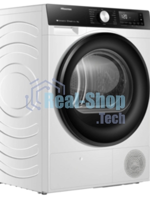 Сушильная машина Hisense DH3S702UWDE белый, 7 кг, сушка - конденсационная, программ - 16, 59.5 x 84.5 x 54 см
