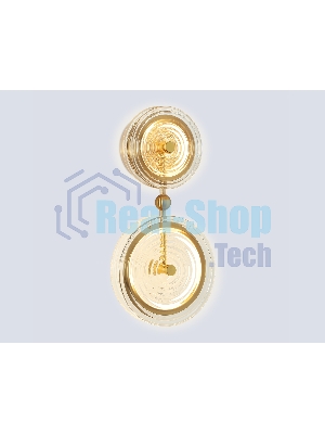 Настенный светодиодный светильник Ambrella light LH31118/2 BS/CL латунь/прозрачный 15W 3000K 200*90*390