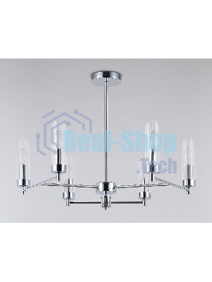Люстра Ambrella light LH55151/6 CH/CL хром/прозрачный E14/6 max 40W D675*520