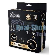 Кабель аудио-видео Cactus CS-HDMI.2-7 HDMI (m)/HDMI (m) 7м. позолоченные контакты черный