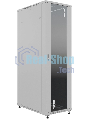 Шкаф серверный NTSS Премиум NTSS-R47U60100GS, напольный 47U 600x1000мм пер.дв.стекл металл 900кг серый 2210мм IP20