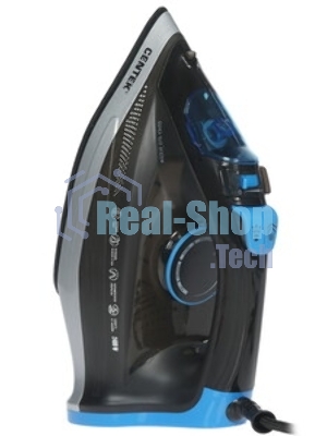 Утюг Centek CT-2315 черный/голубой, 2700 Вт, 35 г/мин, 135 г/мин, 320 мл