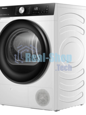 Сушильная машина Hisense DH3S702UWDE белый, 7 кг, сушка - конденсационная, программ - 16, 59.5 x 84.5 x 54 см