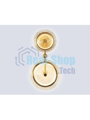 Настенный светодиодный светильник Ambrella light LH31118/2 BS/CL латунь/прозрачный 15W 3000K 200*90*390