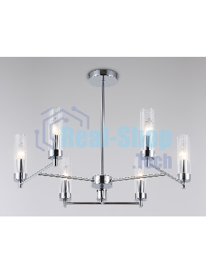Люстра Ambrella light LH55151/6 CH/CL хром/прозрачный E14/6 max 40W D675*520