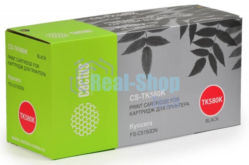 Картридж лазерный Cactus CS-TK580K черный (3500 стр.) для Kyocera FS-C5150DN