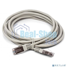Кабель патч-корд, Filum FL-F5-3M F/UTP 5e cat. 3м, 26AWG(7x0.16 мм), омедненный алюминий (CCA), PVC, серый