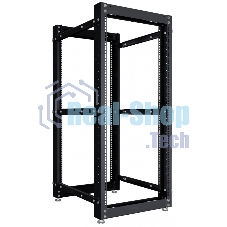 Стойка двухрамная NTSS NTSS-2POR24U/600-1000-BL 24U 550 мм x 1000 мм 600 кг черный