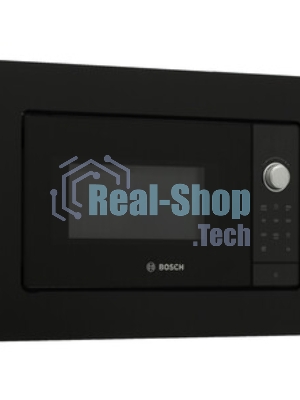 Встраиваемая микроволновая печь Bosch BFL623MB3 черный, 20 л, 800 Вт, переключатели - поворотный механизм/сенсор