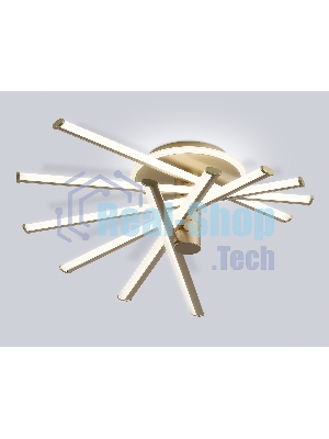 Потолочный светодиодный светильник Ambrella light FL6234 GD золото 96W 3000K-6400K 605*605*200 (ПДУ ИК)