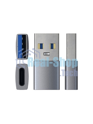 Адаптер Satechi USB Type-A to Type-C. Цвет серый космос.