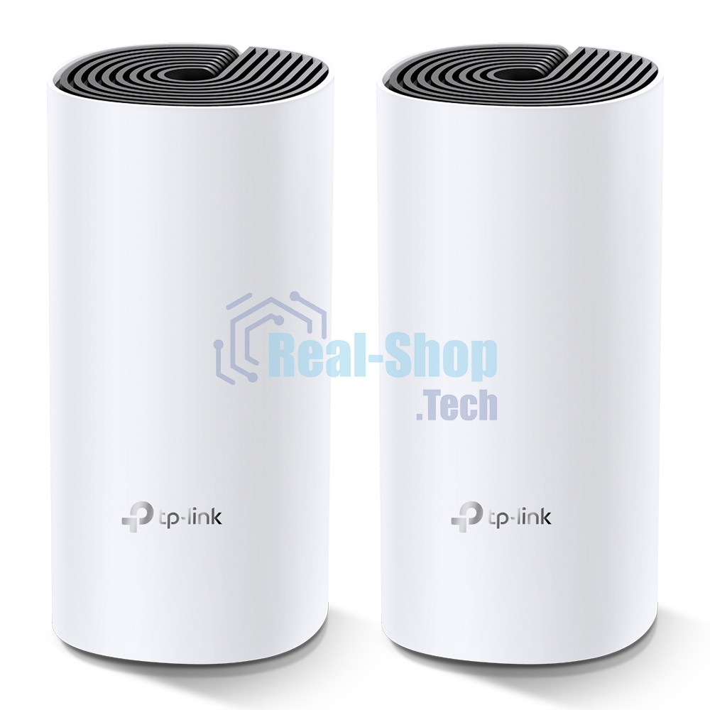 Домашняя Mesh TP-Link Wi-Fi система Deco M4 (1-Pack), 1167 Мбит/с (5 ГГц: до 867 Мбит/с + 2,4 ГГц: до 300 Мбит/с), 2 порта 1000 Мбит/с, 2 встроенные антенны на каждом модуле Deco