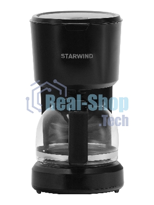 Кофеварка капельная Starwind STD0610 черный, исп. кофе - молотый, 0.6 л, 600 Вт.