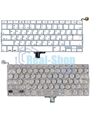 Клавиатура для ноутбука Apple Macbook A1342 2009/2010 белый 13,3