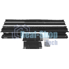 Стойка двухрамная NTSS NTSS-2POR24U/600-1000-BL 24U 550 мм x 1000 мм 600 кг черный