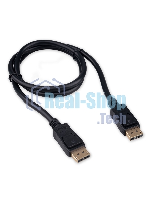 Кабель DisplayPort Cablexpert CC-DP8K-1M, 20M/20M, v1.4, 8К, медь, тройной экран, 1м, черный, пакет
