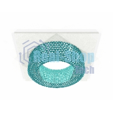 Комплект встраиваемого светильника Ambrella light XC7631023 SWH/BL белый песок/голубой MR16 GU5.3 (C7631, N7194)