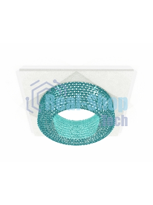 Комплект встраиваемого светильника Ambrella light XC7631023 SWH/BL белый песок/голубой MR16 GU5.3 (C7631, N7194)